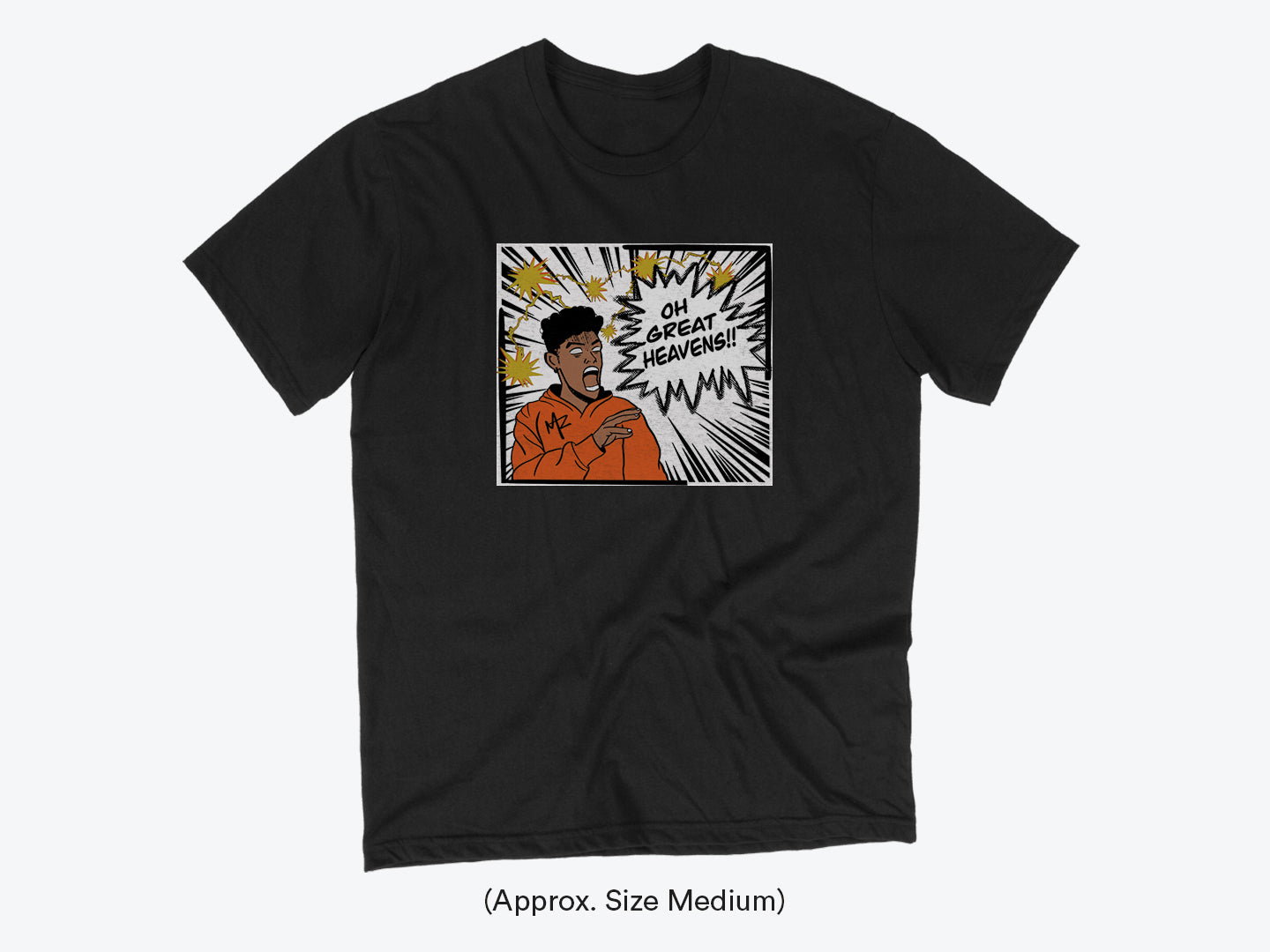 OH GREAT HEAVENS! - Short Sleeve T-shirt - Black